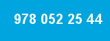 978 052 25 44 978 052 25 44